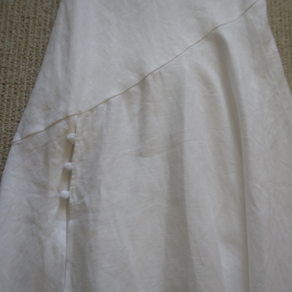 Reformation Bekki Linen Dress - White - Picture 7 of 12